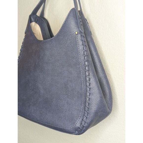 Style & Co Whip Stitch Soft 4 Poster Tote Handbag Purse Blue - Picture 3 of 13